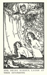 Illustratie voor Gedichten van John Keats: Endymion (litho) door Robert Anning Bell
