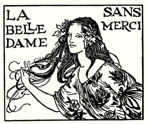 Illustratie voor Gedichten van John Keats: La Belle Dame Sans Merci door Robert Anning Bell