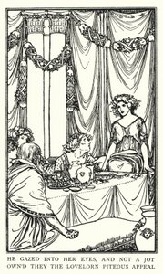 Illustratie voor Gedichten van John Keats: Lamia door Robert Anning Bell