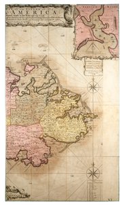 Een nieuwe en exacte kaart van het eiland Antigua in Amerika, volgens een onderzoek gedaan in de jaren 1746-1748, c.1749 door Robert Baker