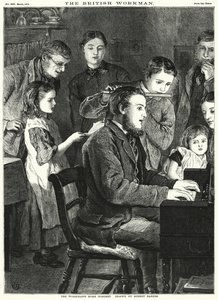 Het Concert van de Arbeider (gravure) door Robert Barnes