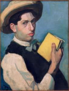 Zelfportret met strohoed