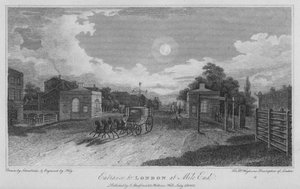 Ingang van Londen bij Mile End