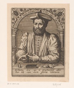Portret van Guillaume Philandrier door Robert Boissard