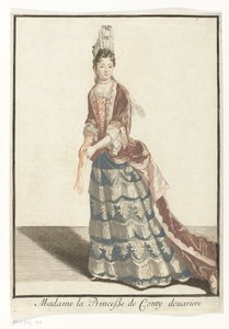 Portret van Marie Anne de Bourbon door Robert Bonnart (possibly)