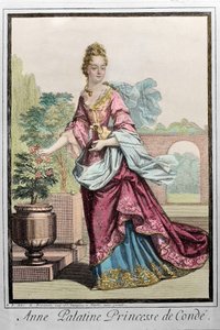 Anne Palatine, Prinses van Condé - gravure door Robert Bonnart door Robert Bonnart