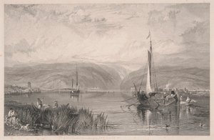 De Rijn - Neuwied en Weissenthurm door Robert Brandard