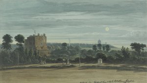 The Whittington Stone bij Maanlicht