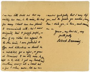 Brief van Robert Browning aan William G Kingsland, 27 november 1868 door Robert Browning