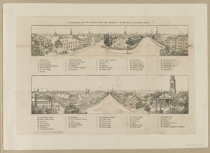 Een beschrijving van een uitzicht op New York, nu tentoongesteld in het Panorama, Leicester Square