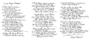 Queen Marys Lament, gedicht in het handschrift van Robert Burns