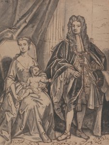 Portret van een Familie, genaamd John Sheffield, Hertog van Buckingham, en Familie door Robert Byng