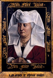 Portret van Marie de Pacy door Robert Campin