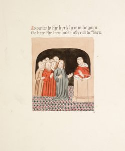 Ms. New Coll 380, f35r. De oudheden van de kathedraal van Saint Mary, Carlisle, getekend door Robert Carlile, 1795 door Robert Carlile