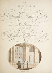 Ms. New Coll 380, f9r. De oudheden van de kathedraal van Saint Mary, Carlisle, getekend door Robert Carlile, 1795