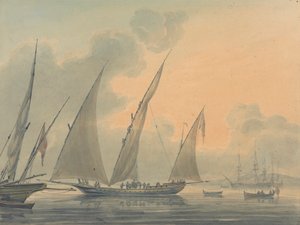 Scheepvaart in de Middellandse Zee door Robert Cleveley