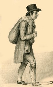 Henry Lemoine, de excentrieke boekverkoper en auteur, 1822 door Robert Cooper