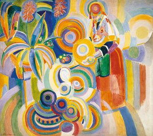 Portugese vrouw, 1916 door Robert Delaunay