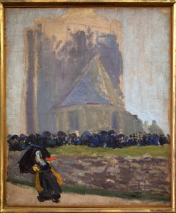 De vierkante toren in Saint Guenole