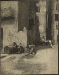 Straathoek in Menton door Robert Demachy