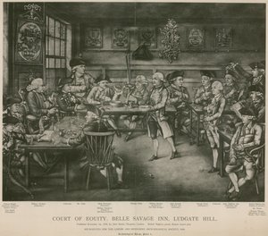 Hof van Gelijkheid, Belle Savage Inn, Ludgate Hill, Londen