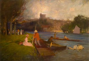 De Theems bij Windsor door Robert Ernest McEune