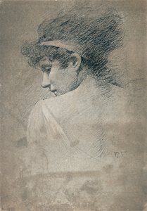 Vrouwelijke studie, ca. 1895, 1897 door Robert Fowler