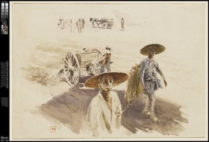Een waterwagen, 1890