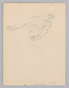 Studie voor een dansende vrouw, "Moods to Music," Mendelssohn Glee Club, New York, NY door Robert Frederick Blum