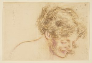 Studie voor een vrouw, “Vintage Festival,” Mendelssohn Glee Club, New York, NY door Robert Frederick Blum