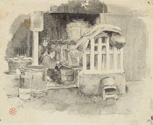 Waar sake wordt verkocht, 1890 door Robert Frederick Blum