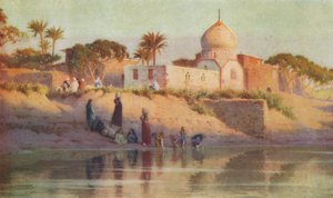 Dorp Shinbab aan de Beneden-Nijl, circa 1880, 1904