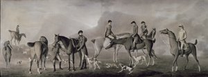 Tom Conolly van Castletown op jacht met zijn vrienden, 1769 door Robert Healy