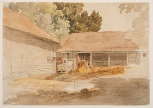 Studie van een schuur, ca. 1820-29