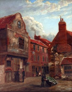 Old Shields, Wapping Street en Union Lane, 1896 door Robert Hodge