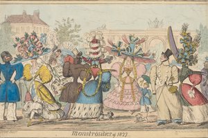 Monstrositeiten van 1827 door Robert Isaac Cruikshank