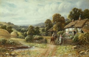Een Cottage in Surrey door Robert John Hammond
