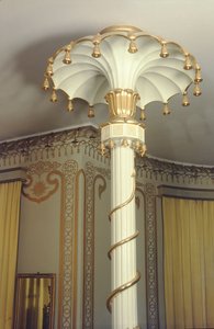 Detail van een kolom in de North Drawing Room, 1815-23