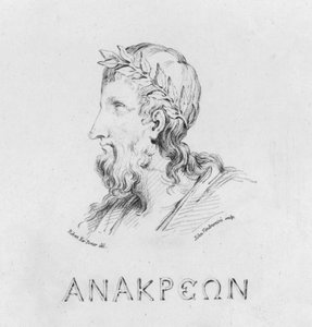 Portret van Anacreon door Robert Kerr (after) Porter