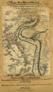 2e aanval op Fort McAllister aan de Ogeechee rivier, Georgia LOC gvhs01.vhs00278