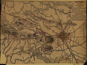 Gettysburg Derde dag. Positie van troepen