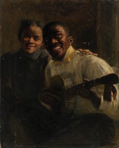 Twee negermuzikanten door Robert Lee MacCameron