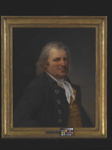 Portret van een oudere man door Robert Lefevre