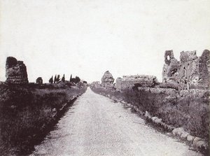 Uitzicht op de Via Appia Antica