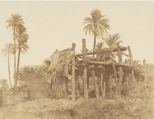 Nubische Sakkieh, of waterrad, ca. 1856
