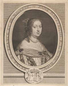 Anna van Oostenrijk, 1660 door Robert Nanteuil