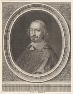 Kardinaal Jules Mazarin, ca. 1652 door Robert Nanteuil