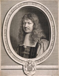 Guido Chamillard, meester van verzoekschriften. 1664. door Robert Nanteuil