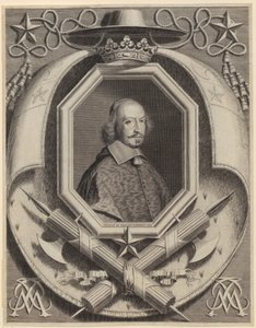 Portret van kardinaal Jules Mazarin door Robert Nanteuil