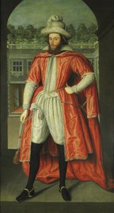 Portret van William Pope, 1e Graaf van Downe als Ridder van het Bad door Robert Peake the elder